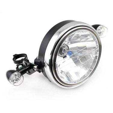 Support de phare rond moto scrambler